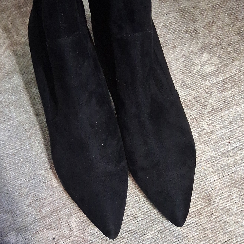 Nine West Black Heeled Boots - Picture 2 of 7